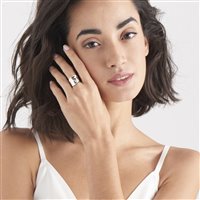 Anello Ania Haie Donna Metal Crush in Argento R017-03H-15 - R017-03H-15